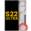 OLED Display with Frame for Samsung Galaxy S22 Ultra 5G (US & International Version) (Refurbished) (Phantom White)