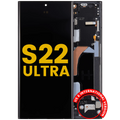 OLED-Display mit Rahmen für Samsung Galaxy S22 Ultra (Refurbished)