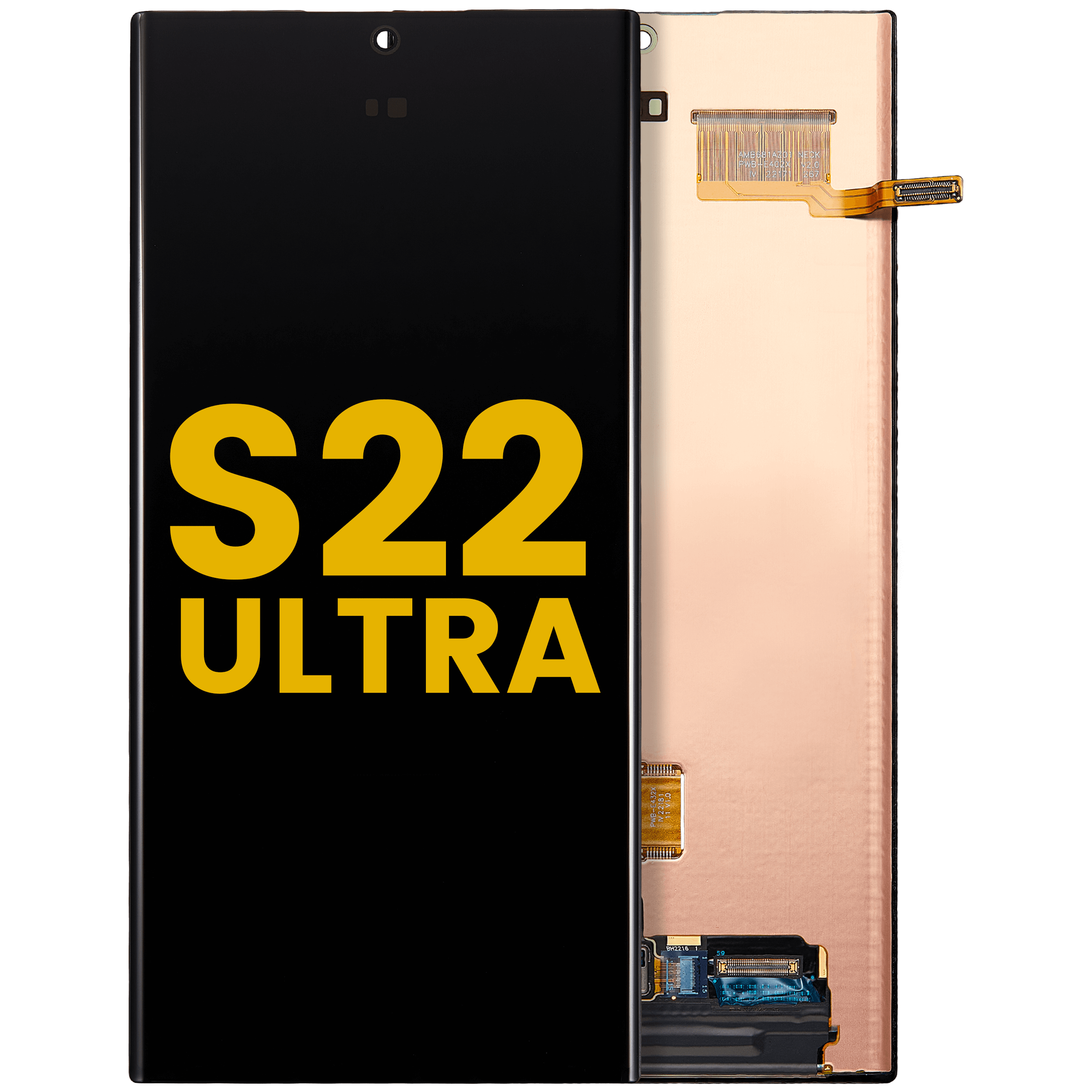 OLED-Aufbau ohne Rahmen Samsung Galaxy S22 Ultra (Refurbished)