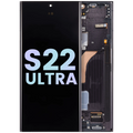 Samsung Galaxy S22 Ultra OLED-Display mit Rahmen Service Pack Phantom Black