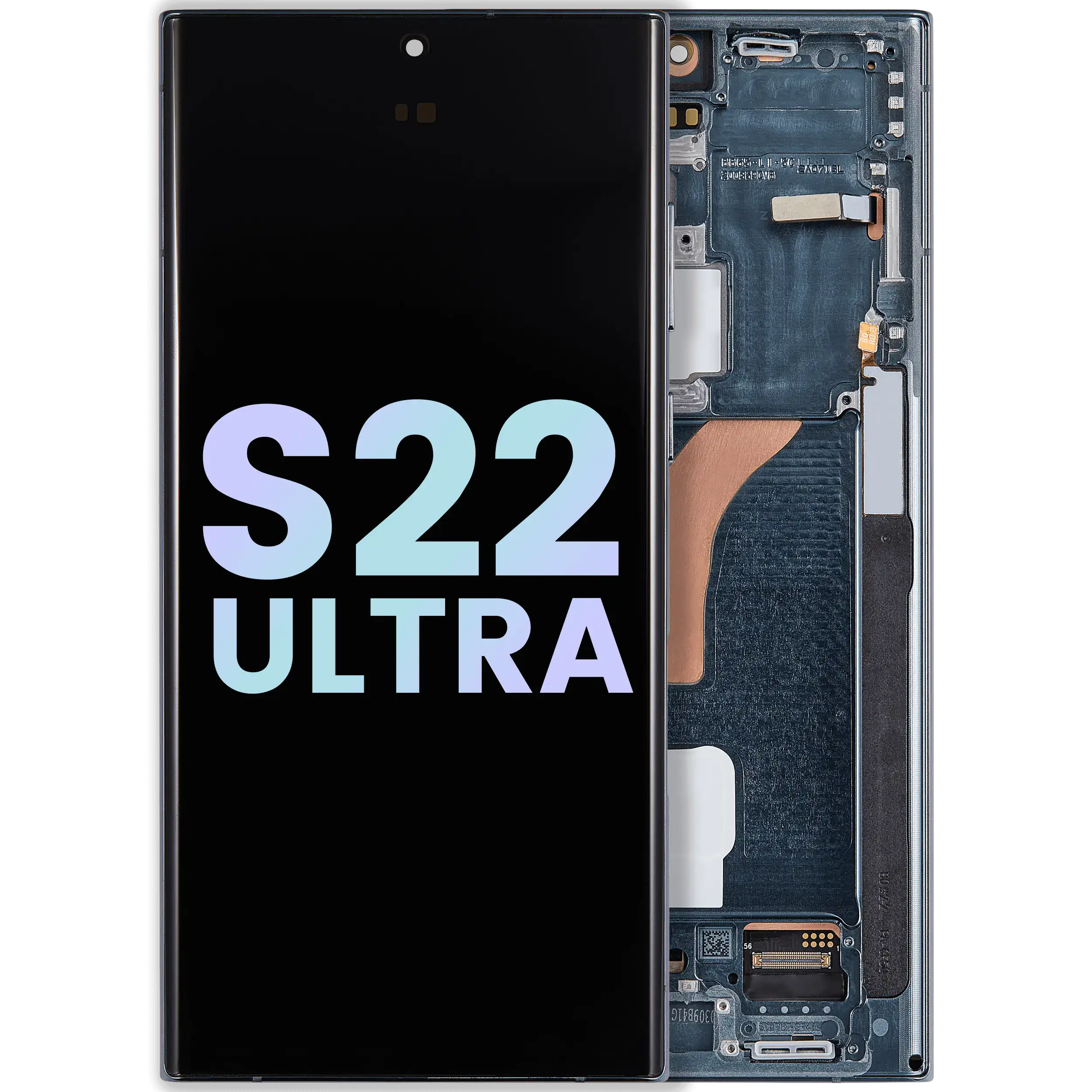 OLED Display Assembly with Frame for Samsung Galaxy S22 Ultra 5G (Service Pack) (Green)