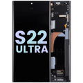 Display mit Rahmen Samsung Galaxy S22 Ultra Service Pack Graphite/Sky Blue/Red