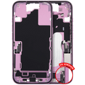 Midframe/Rahmen m. Ladebuchse-Flex & Kleinteilen f. iPhone 16, Pink, OEM B