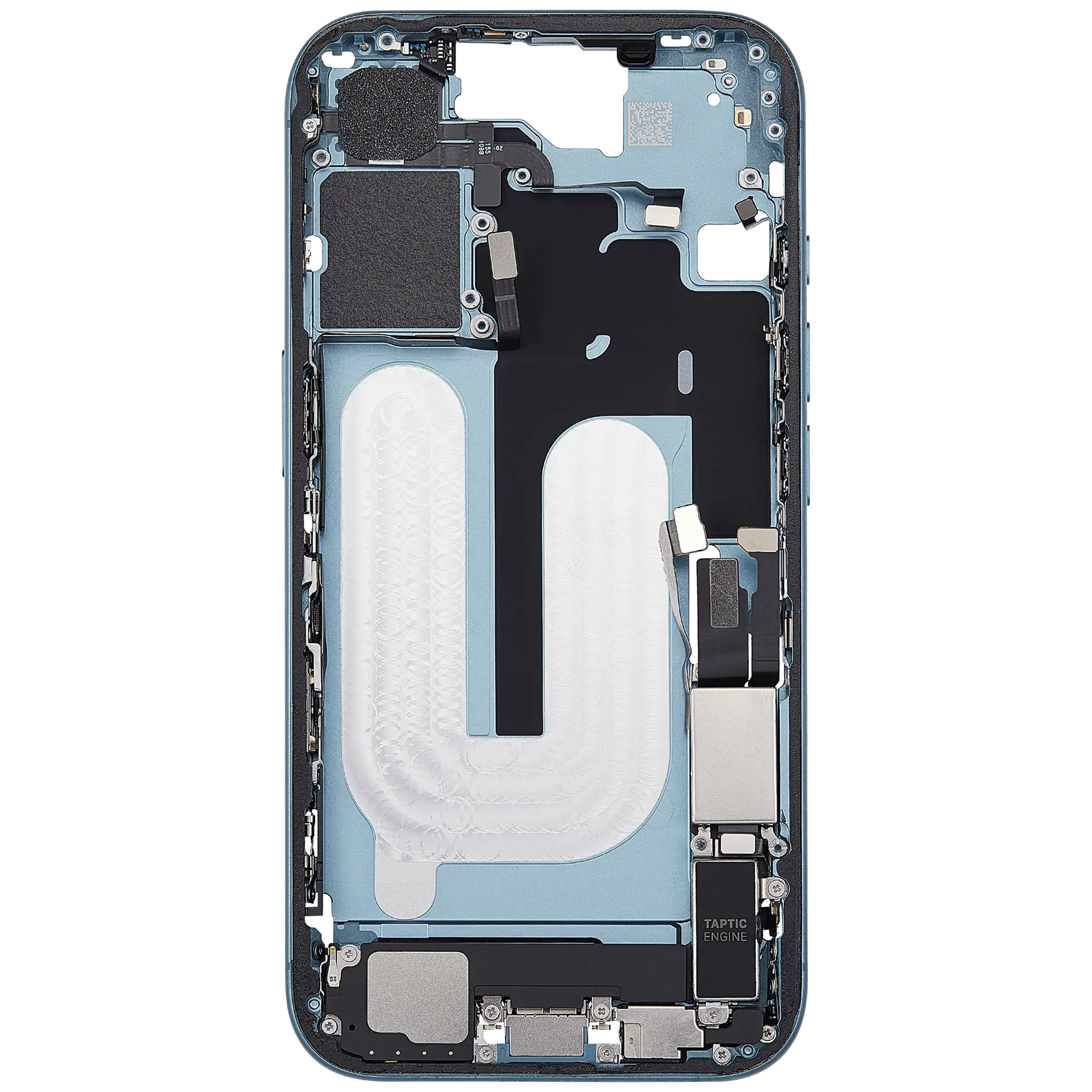 Original Apple-Ausbau C gebraucht – iPhone 16 US Version Rahmen Teal