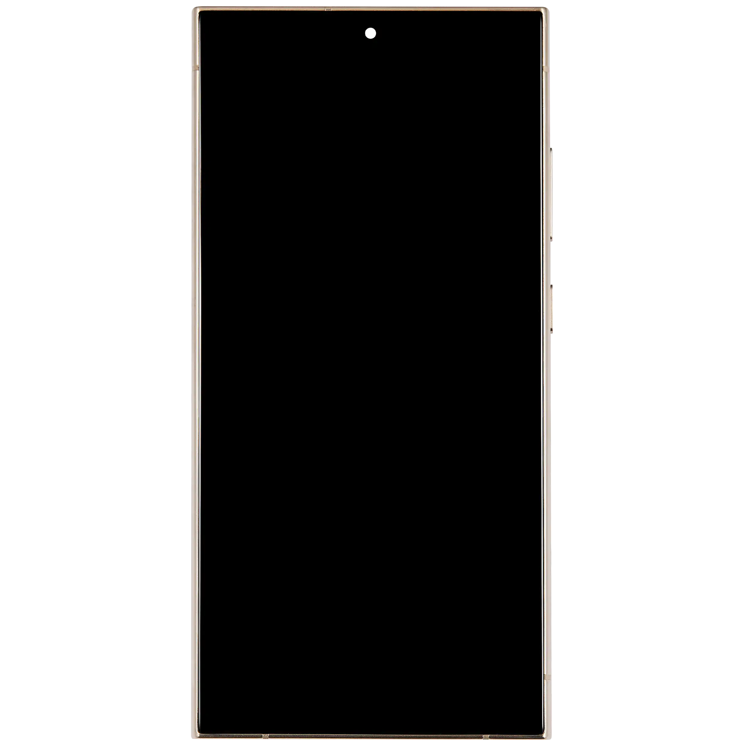 OLED-Display mit Rahmen für Samsung Galaxy S24 Ultra (US & Internationale Version) (Aftermarket Plus) (120Hz) (Titanium Gelb)