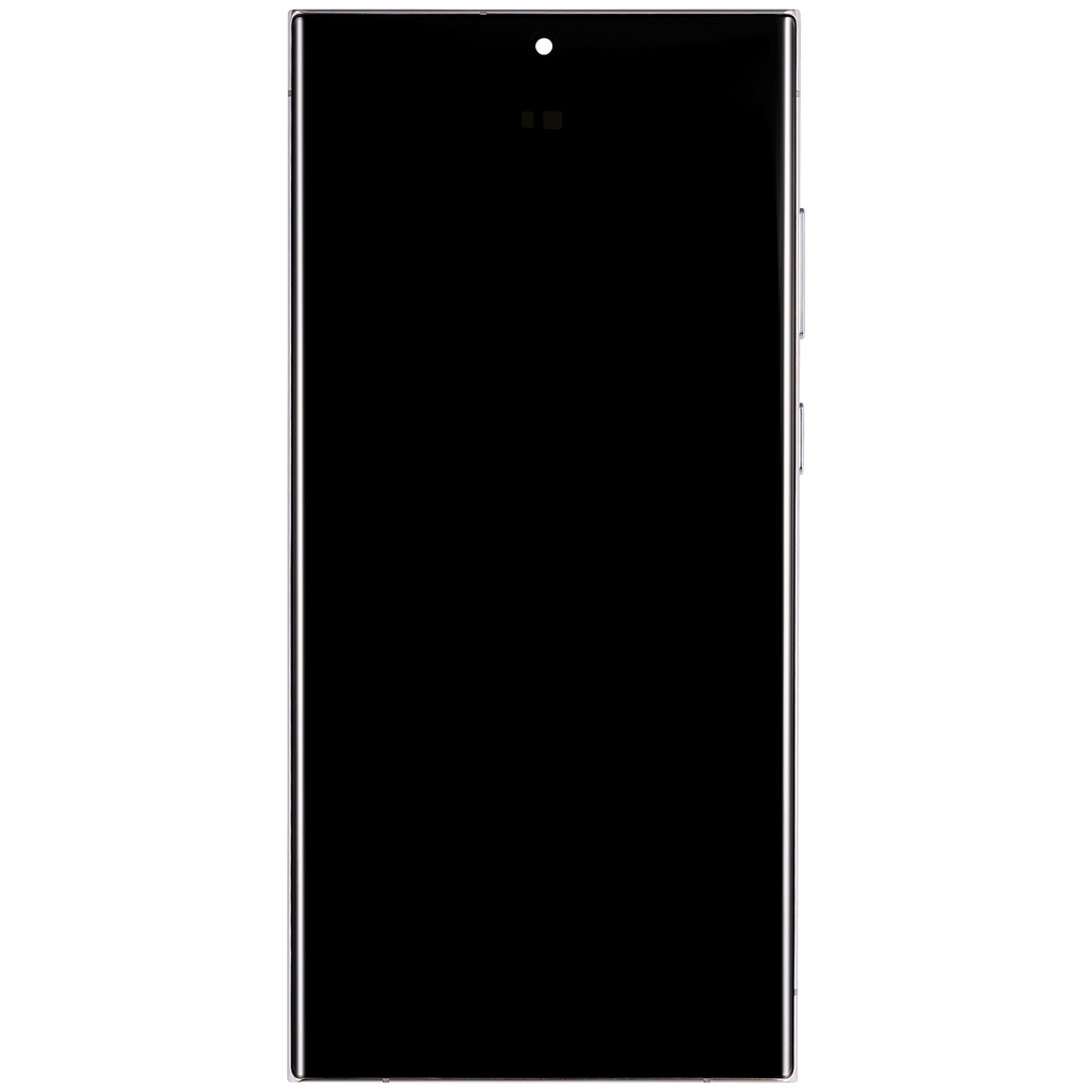 OLED-Display mit Rahmen für Samsung Galaxy S23 Ultra Himmelblau Aftermarket Pro