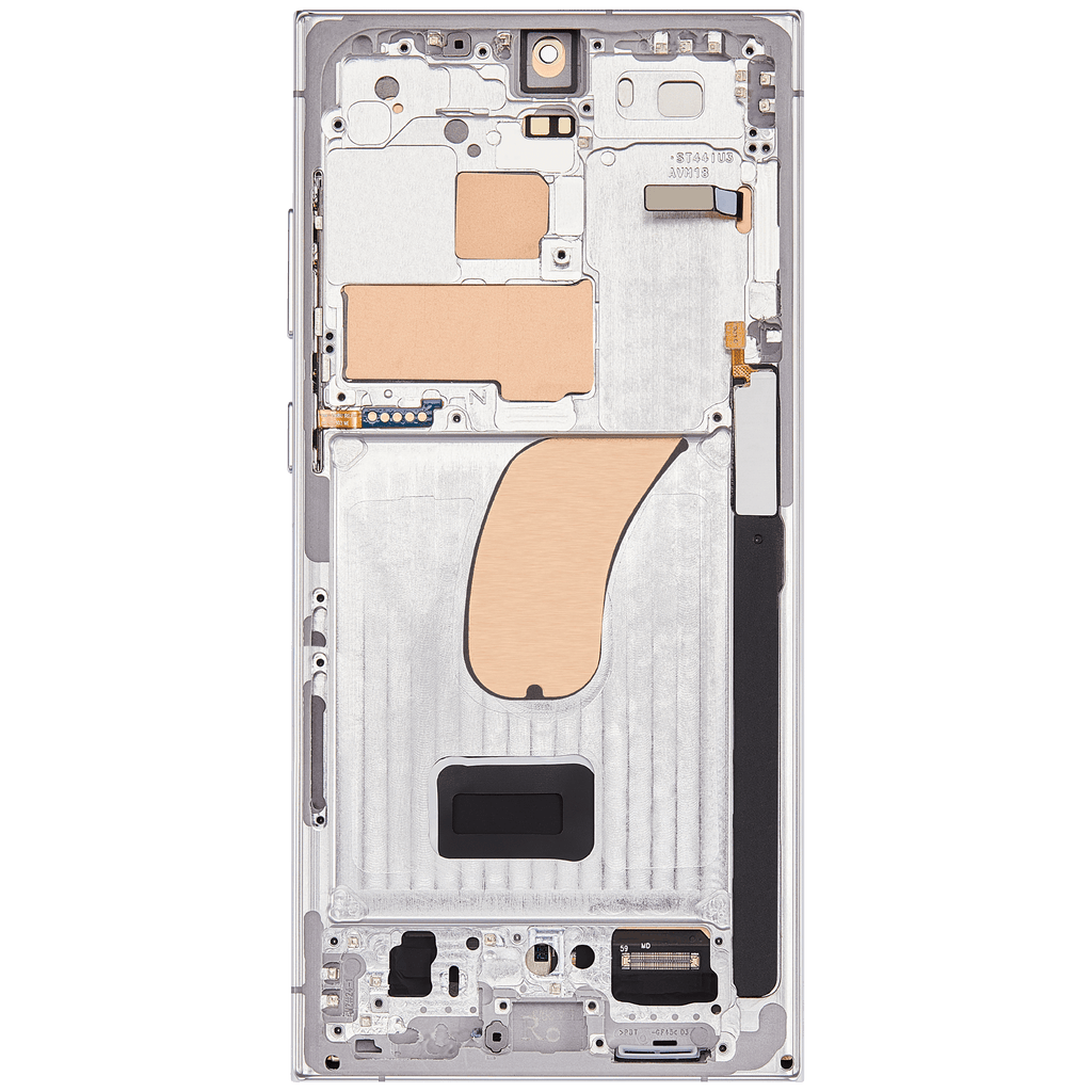 OLED-Display mit Rahmen für Samsung Galaxy S23 Ultra Himmelblau Aftermarket Pro