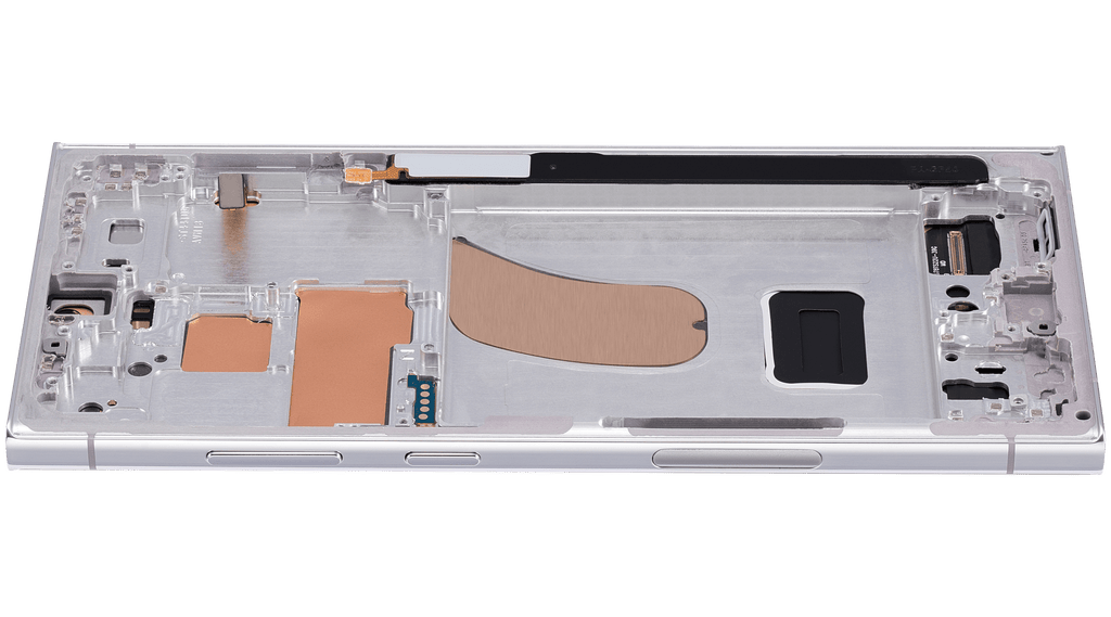 OLED-Display mit Rahmen für Samsung Galaxy S23 Ultra Himmelblau Aftermarket Pro