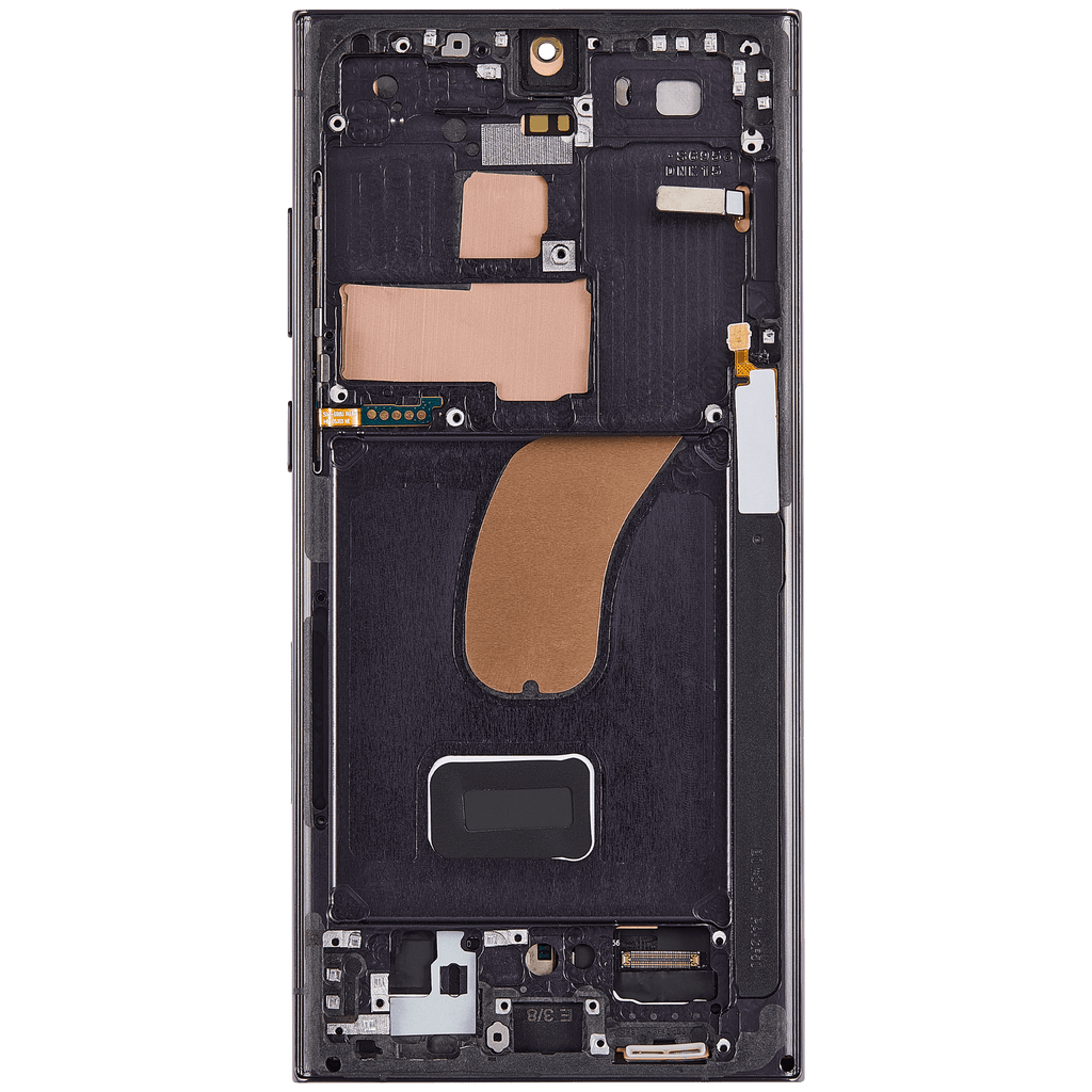 OLED-Display mit Rahmen Galaxy S23 Ultra - Phantom Black - Aftermarket Pro