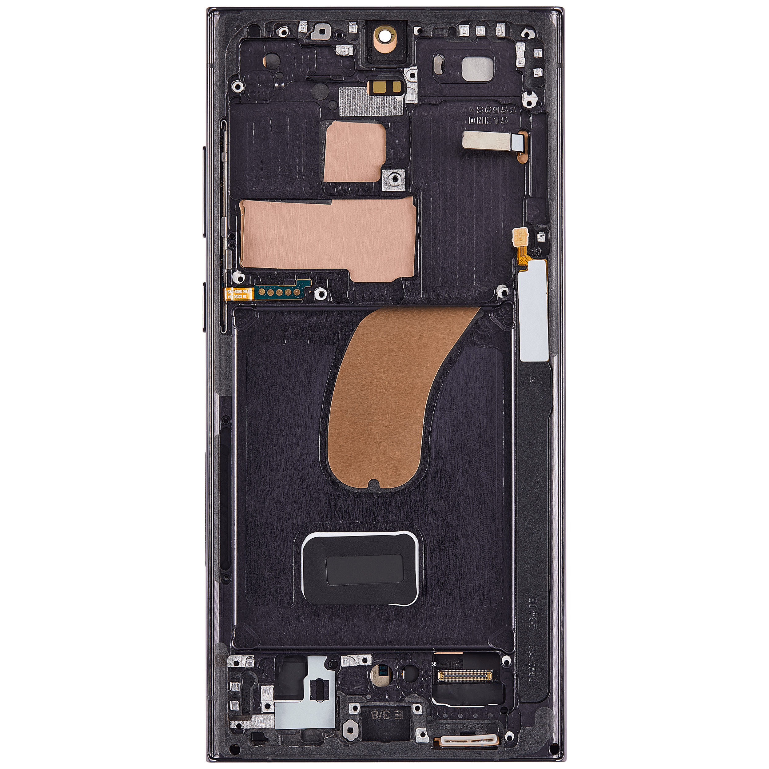OLED-Display mit Rahmen Galaxy S23 Ultra - Phantom Black - Aftermarket Pro