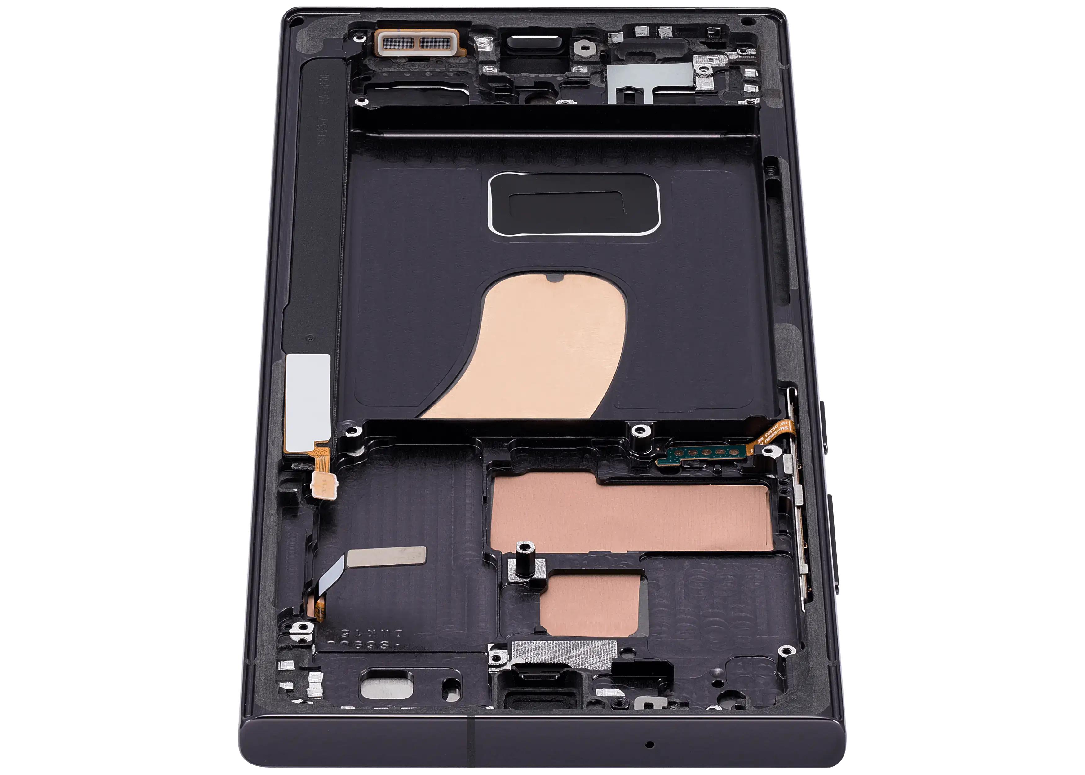 OLED-Display mit Rahmen Galaxy S23 Ultra - Phantom Black - Aftermarket Pro