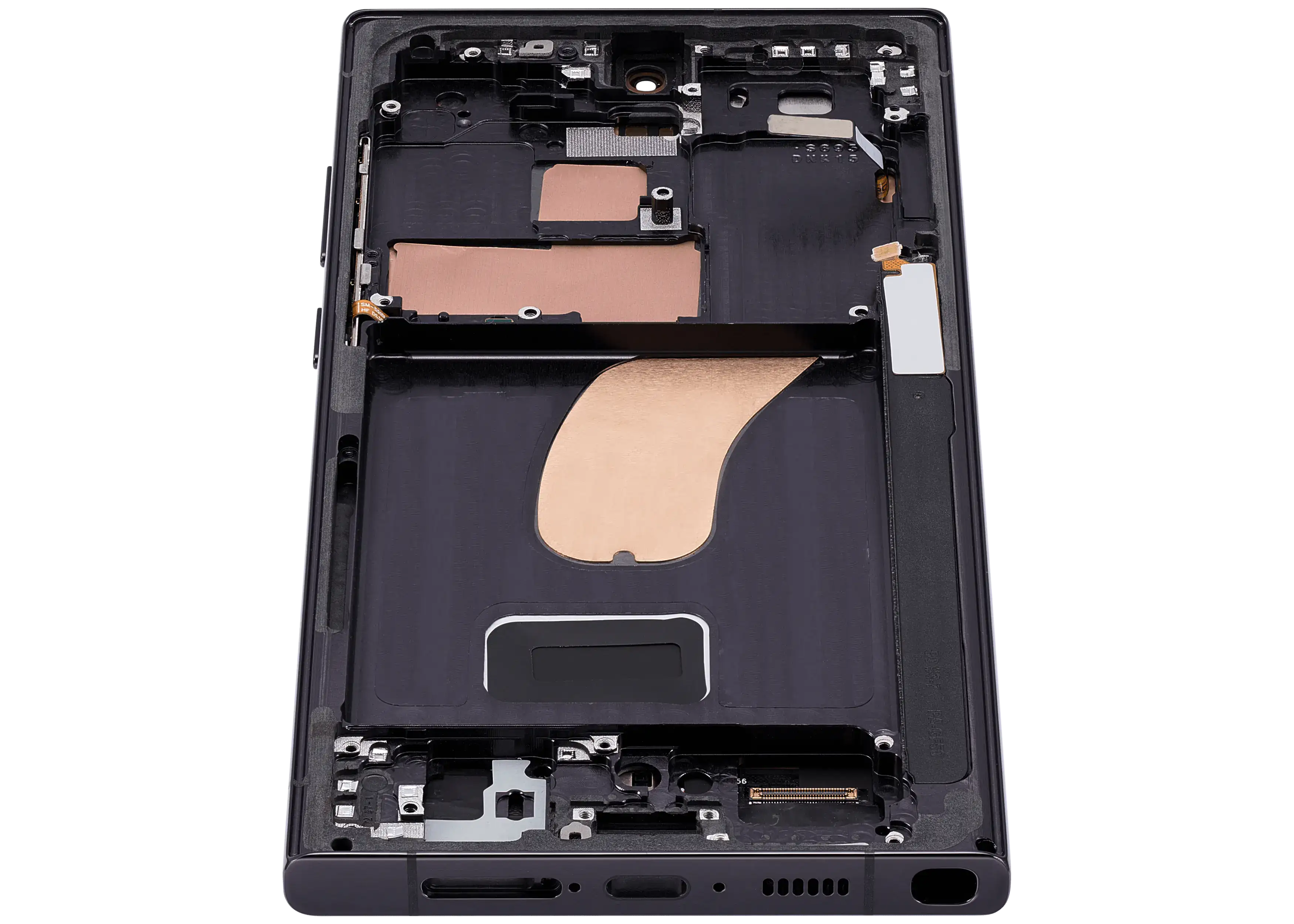 OLED-Display mit Rahmen Galaxy S23 Ultra - Phantom Black - Aftermarket Pro