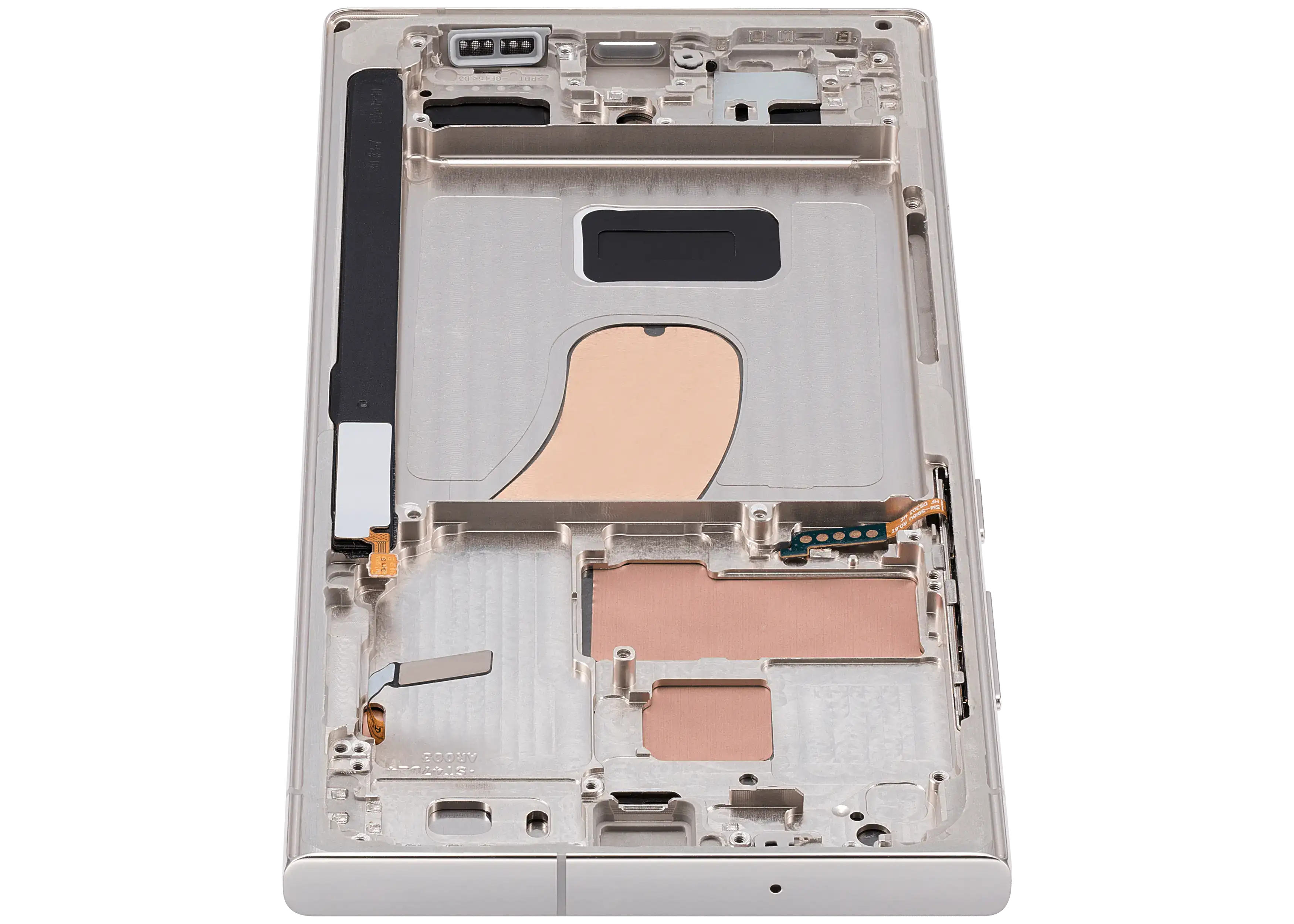 OLED-Display mit Rahmen Samsung Galaxy S23 Ultra Cream Pro