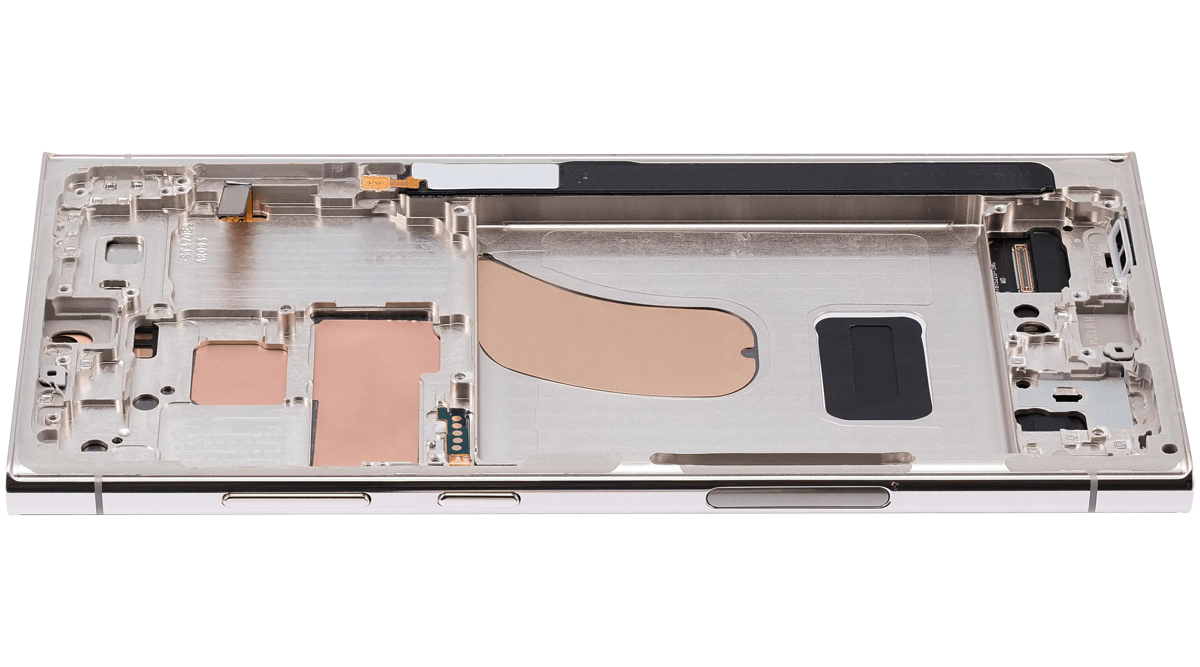 OLED-Display mit Rahmen Samsung Galaxy S23 Ultra Cream Pro