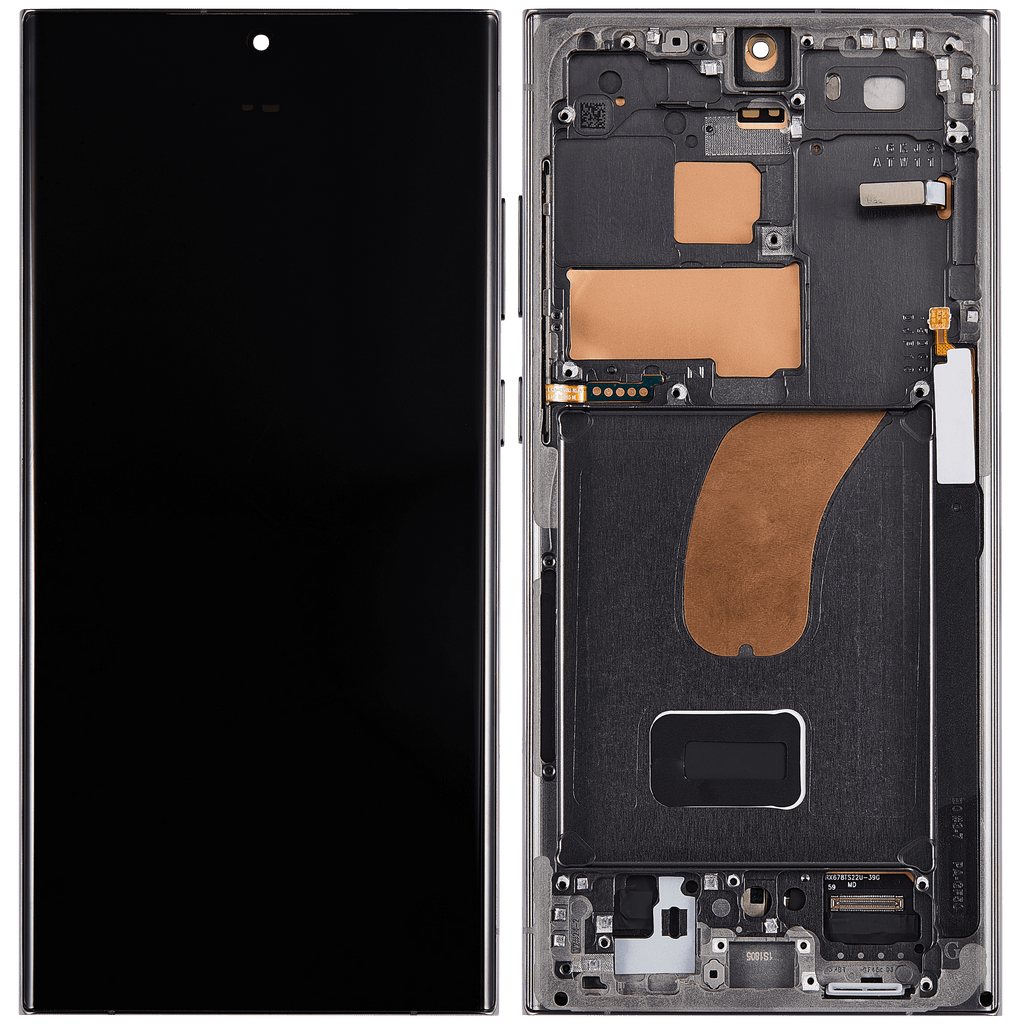 OLED-Display mit Rahmen Samsung Galaxy S23 Ultra Grün Premium