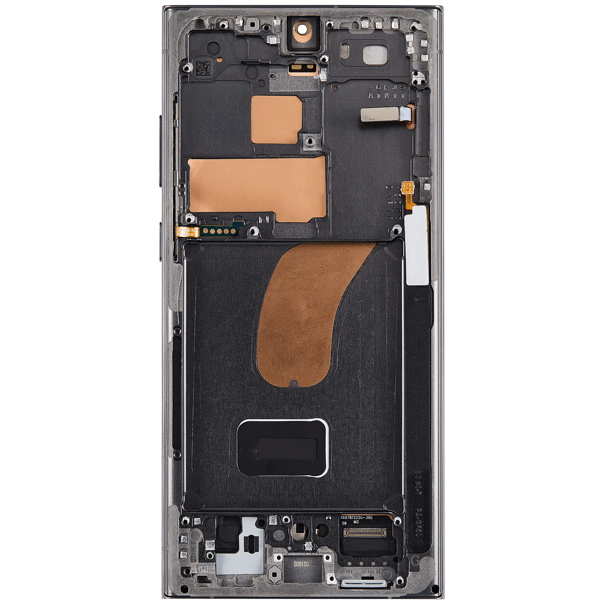 OLED-Display mit Rahmen Samsung Galaxy S23 Ultra Grün Premium