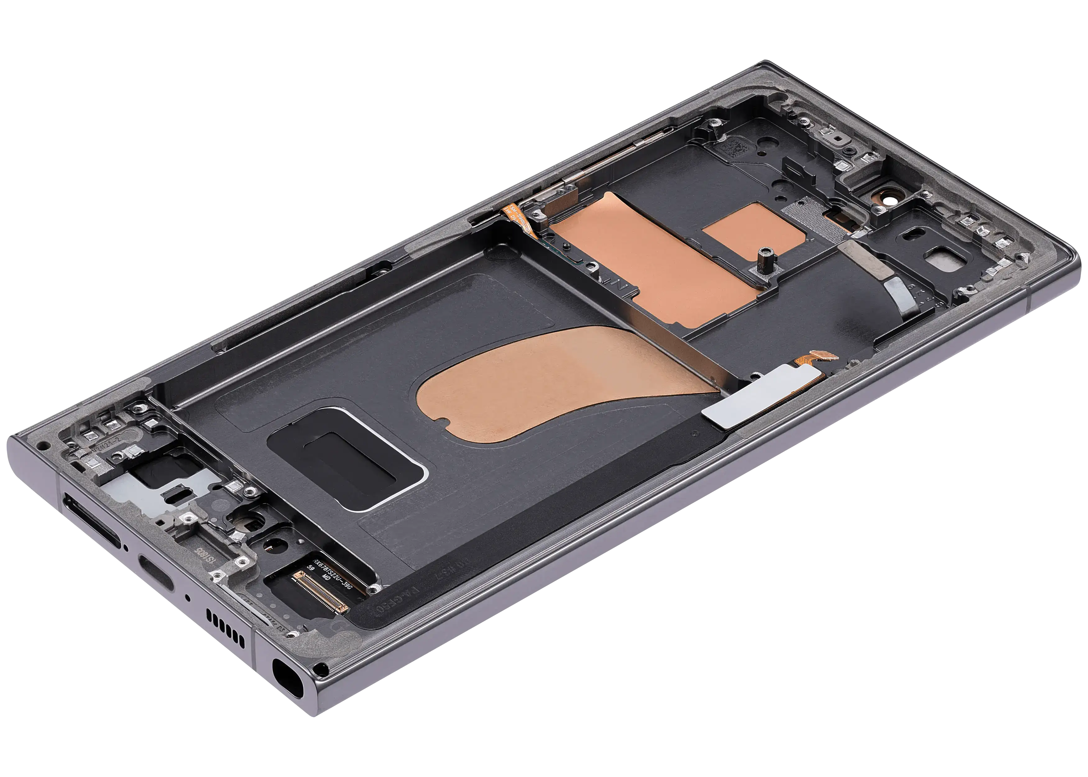 OLED-Display mit Rahmen Samsung Galaxy S23 Ultra Grün Premium