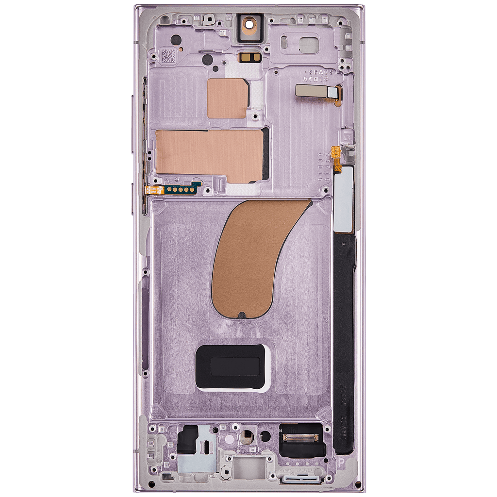 OLED-Display mit Rahmen für Samsung Galaxy S23 Ultra Lavender Aftermarket Pro