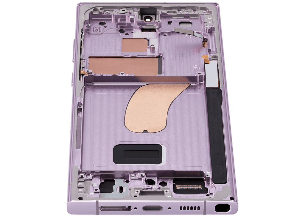 OLED-Display mit Rahmen für Samsung Galaxy S23 Ultra Lavender Aftermarket Pro
