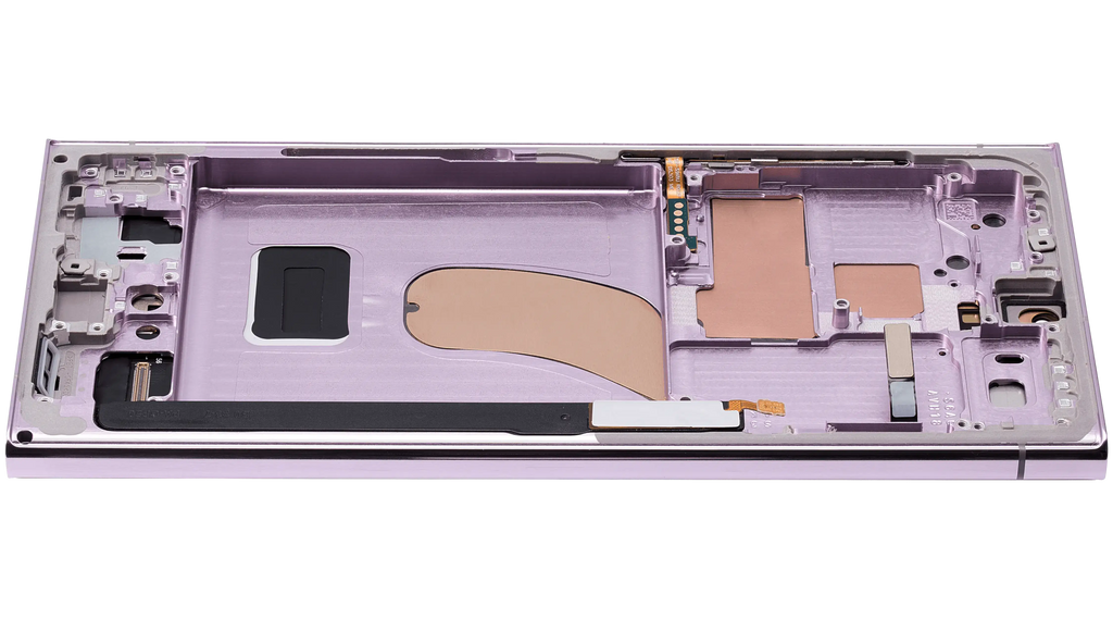 OLED-Display mit Rahmen für Samsung Galaxy S23 Ultra Lavender Aftermarket Pro