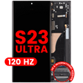 OLED Display with Frame for Samsung Galaxy S23 Ultra (US & International) (Aftermarket Pro) (120Hz) (Graphite)