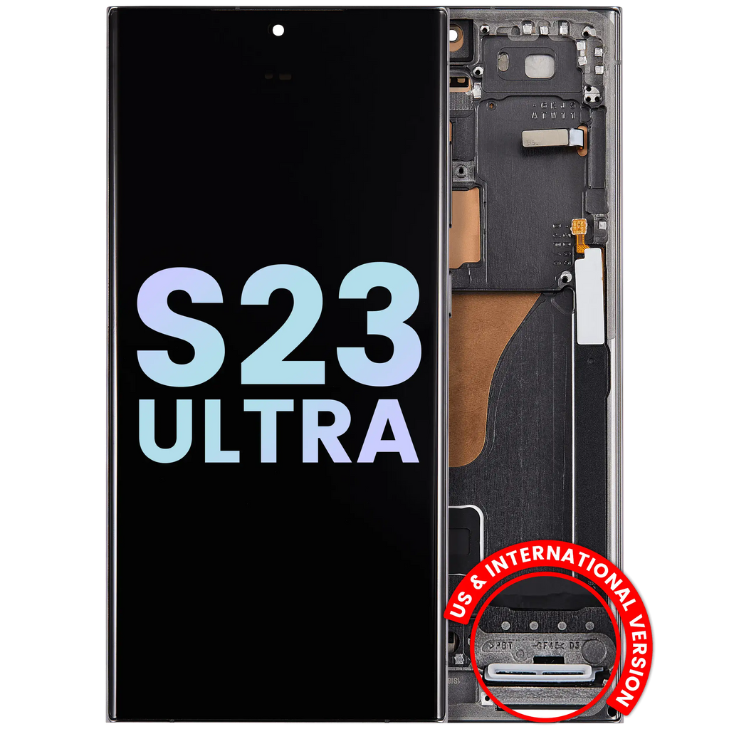 OLED Display with Frame for Samsung Galaxy S23 Ultra 5G (US & International) (Service Pack) (Green)