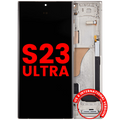 OLED Display with Frame for Samsung Galaxy S23 Ultra (US & International) (Aftermarket Plus) (Cream)