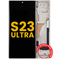 Samsung Galaxy S23 Ultra OLED-Display mit Rahmen Cream Refurbished