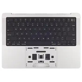 Top Case mit Akku & Tastatur f. MacBook Pro 14" A2992 (23) ISO Thai Silber OEM