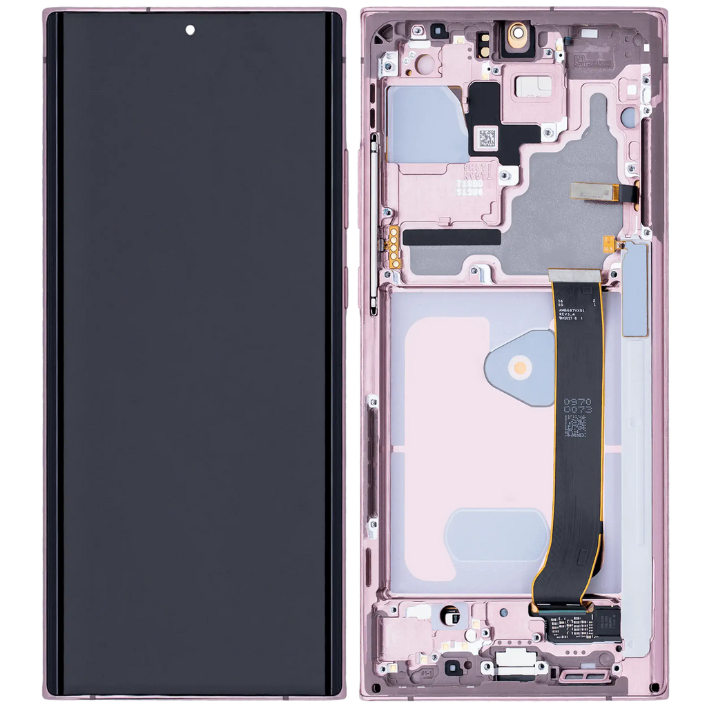 OLED-Display mit Rahmen Samsung Galaxy Note20 Ultra Mystic Bronze Aftermarket Pr