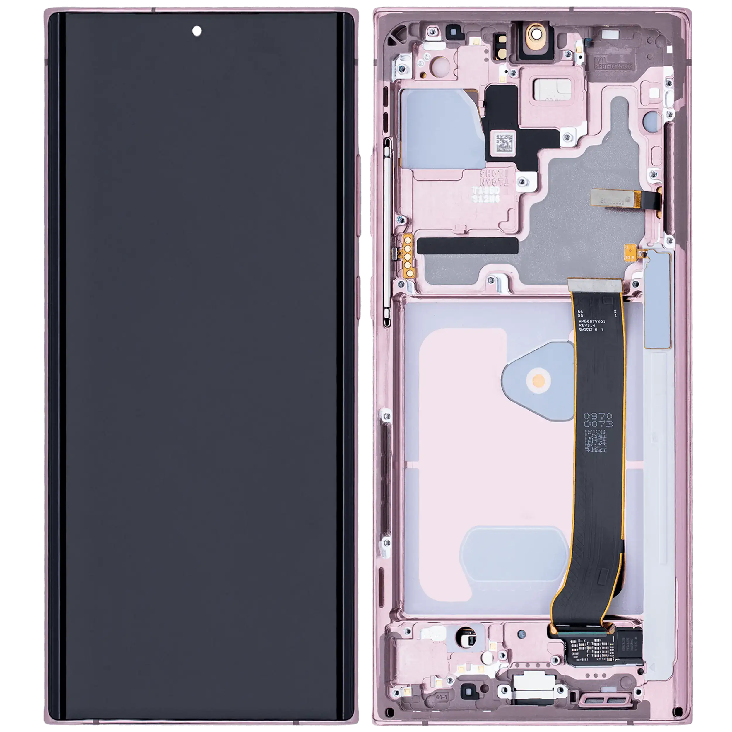 OLED-Display mit Rahmen Samsung Galaxy Note20 Ultra Mystic Bronze Aftermarket Pr