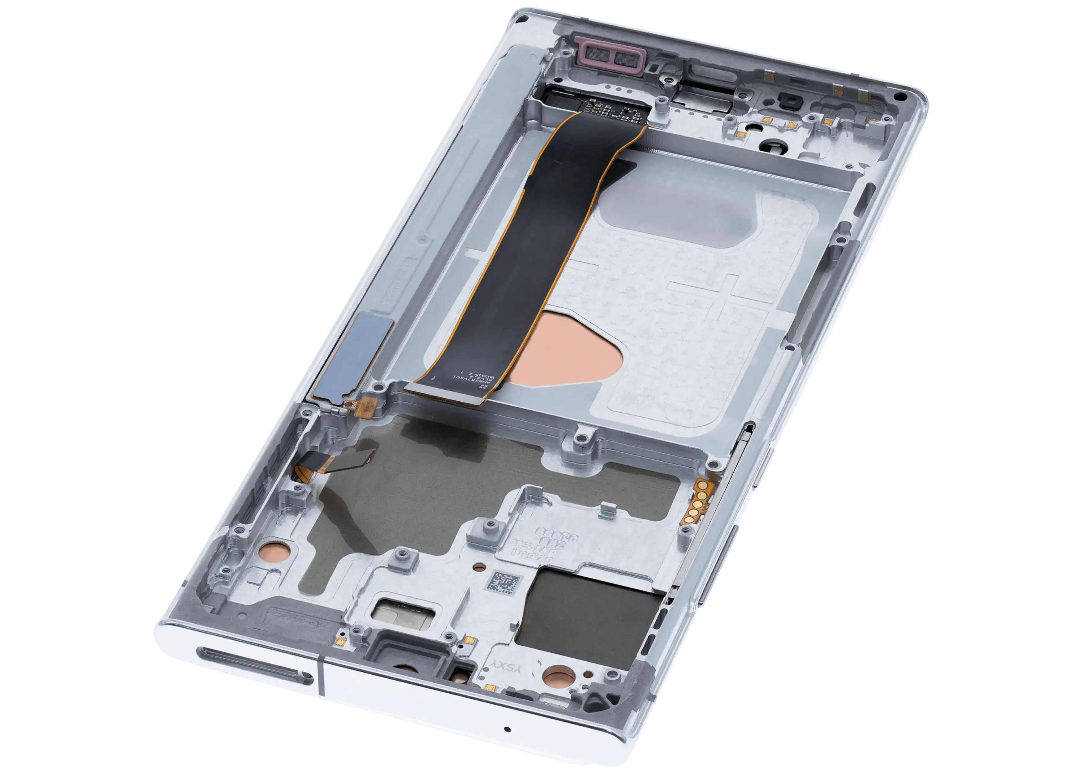 OLED-Display mit Rahmen für Samsung Note20 Ultra 5G (Aftermarket Pro, Mystic Whi