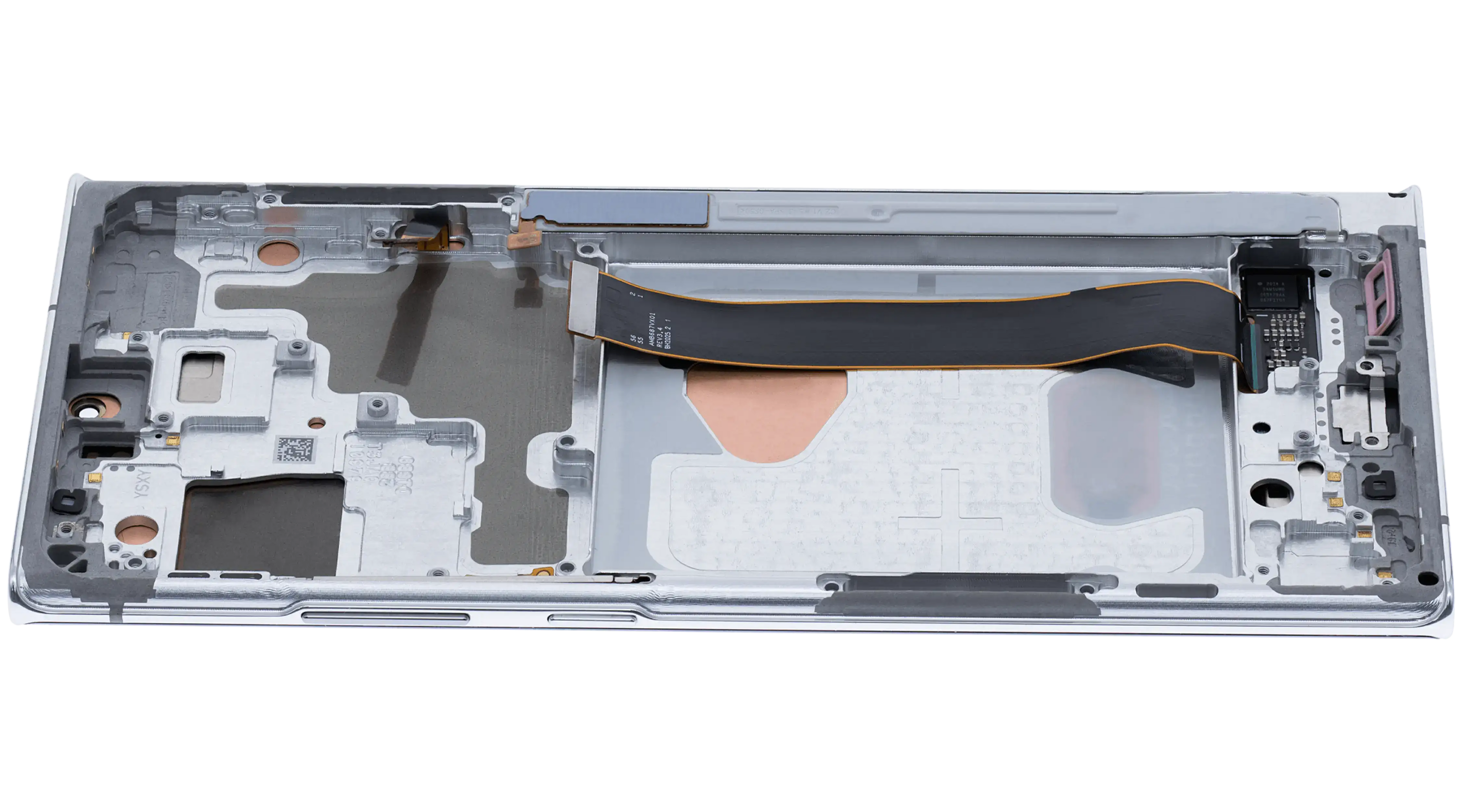 OLED-Display mit Rahmen für Samsung Note20 Ultra 5G (Aftermarket Pro, Mystic Whi