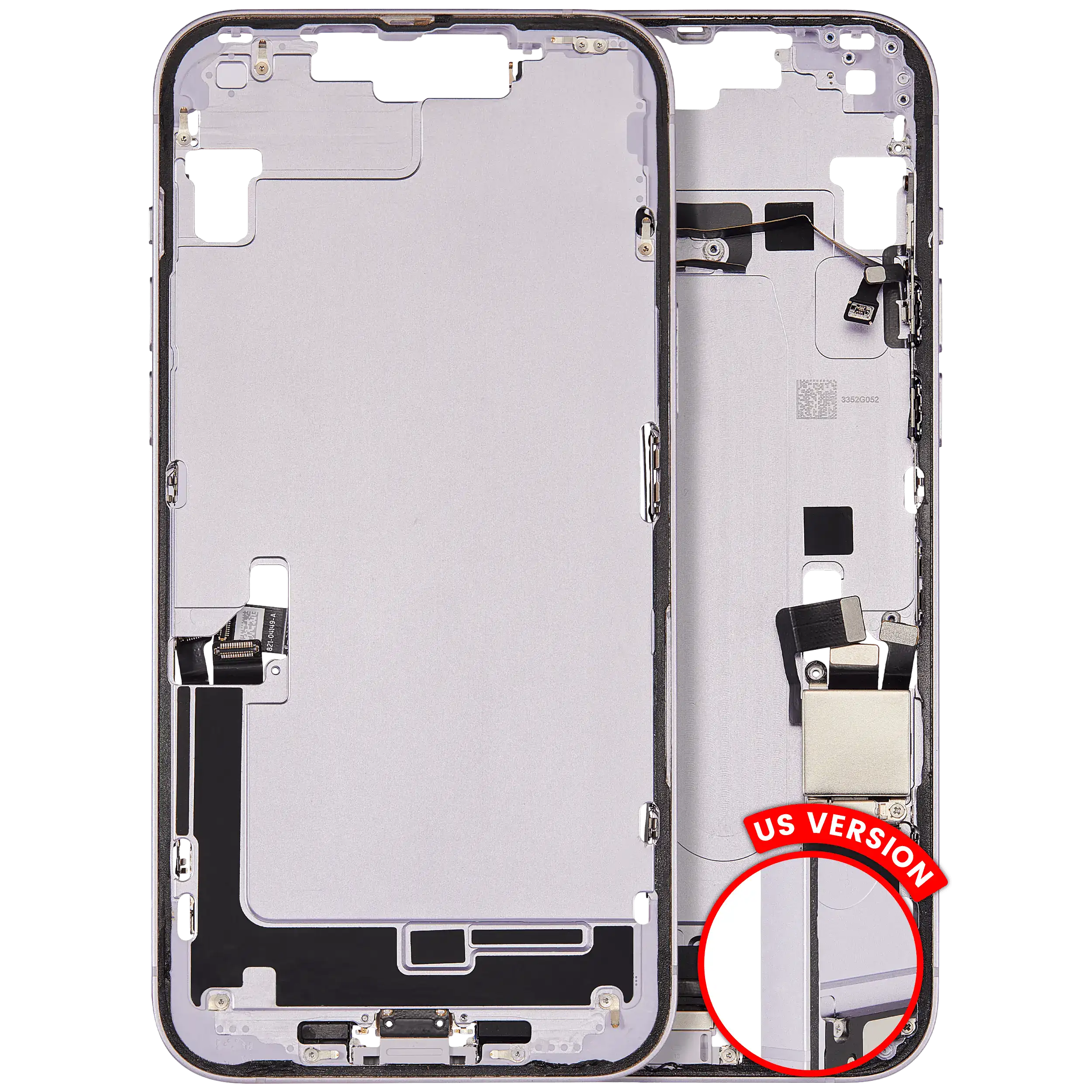 Original Apple-Ausbau A gebraucht – iPhone 14 Plus US Version Rahmen Violett