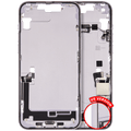 Midframe/Frame with Charging Port Flex and Small Parts for iPhone 14 Plus (US Version) (Used OEM Pull, B Quality) (Purple)
