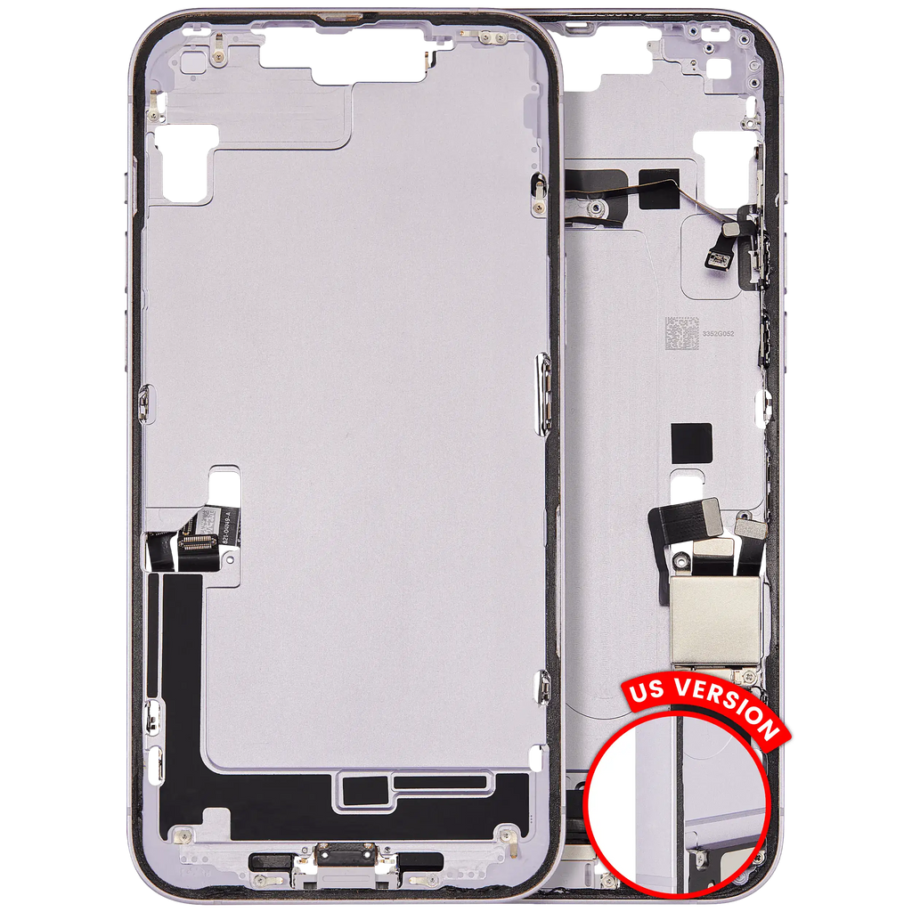 Original Apple-Ausbau C gebraucht – iPhone 14 Plus US Version Rahmen Violett