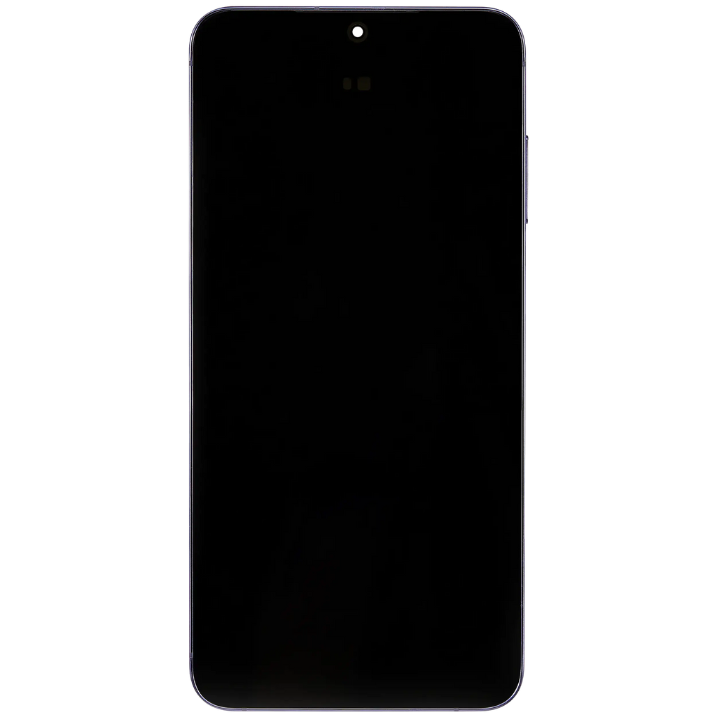 OLED-Display mit Rahmen für Samsung Galaxy S24 Plus 5G (US & Internationale Version) (gebrauchter OEM-Ausbau, Qualität B/C) (Cobalt Violet)