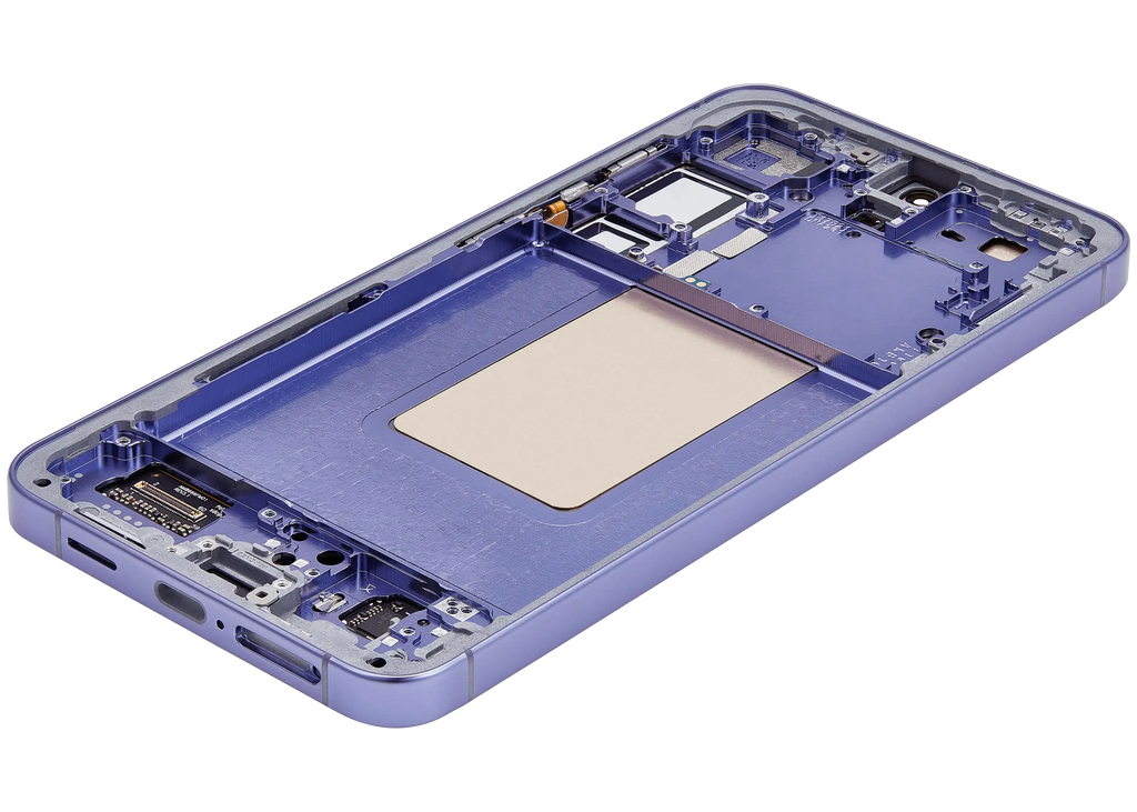 OLED-Display mit Rahmen für Samsung Galaxy S24 Plus 5G (US & Internationale Version) (gebrauchter OEM-Ausbau, Qualität B/C) (Cobalt Violet)