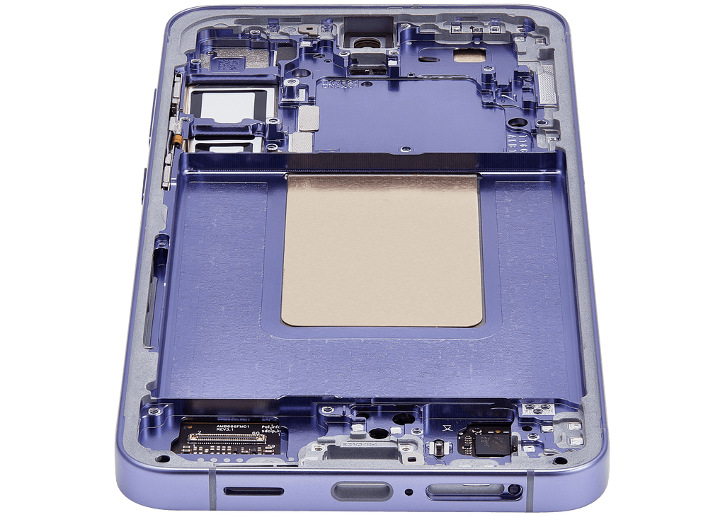 OLED-Display mit Rahmen für Samsung Galaxy S24 Plus 5G (US & Internationale Version) (gebrauchter OEM-Ausbau, Qualität B/C) (Cobalt Violet)