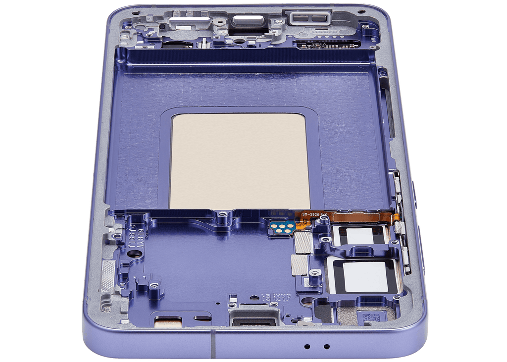 OLED-Display mit Rahmen für Samsung Galaxy S24 Plus 5G (US & Internationale Version) (gebrauchter OEM-Ausbau, Qualität B/C) (Cobalt Violet)