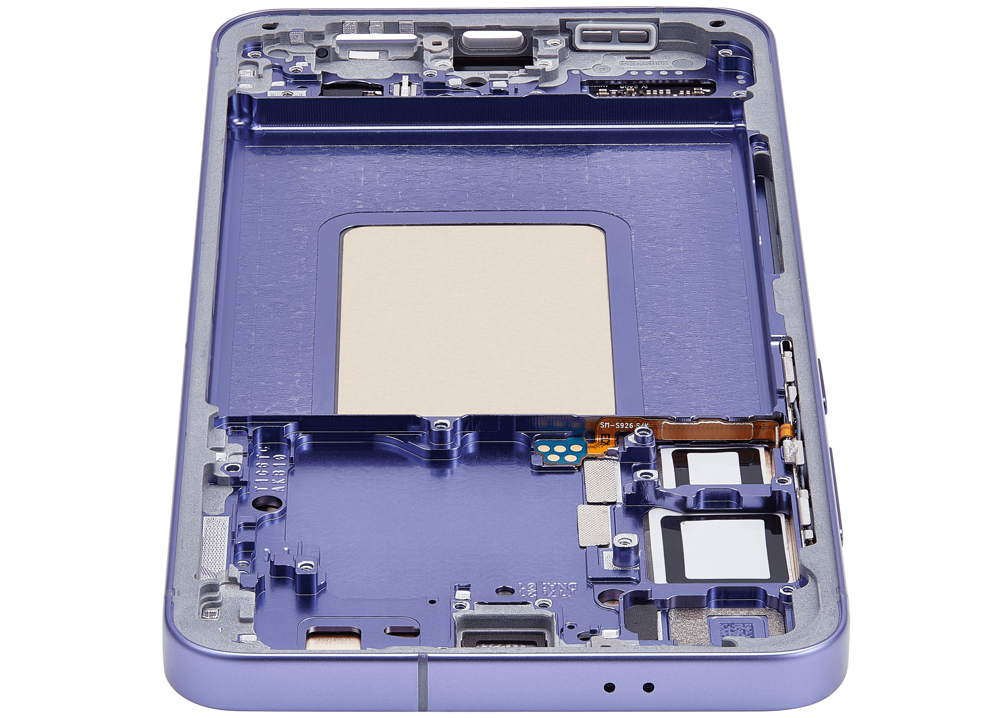 OLED-Display mit Rahmen für Samsung Galaxy S24 Plus 5G (US & Internationale Version) (gebrauchter OEM-Ausbau, Qualität B/C) (Cobalt Violet)