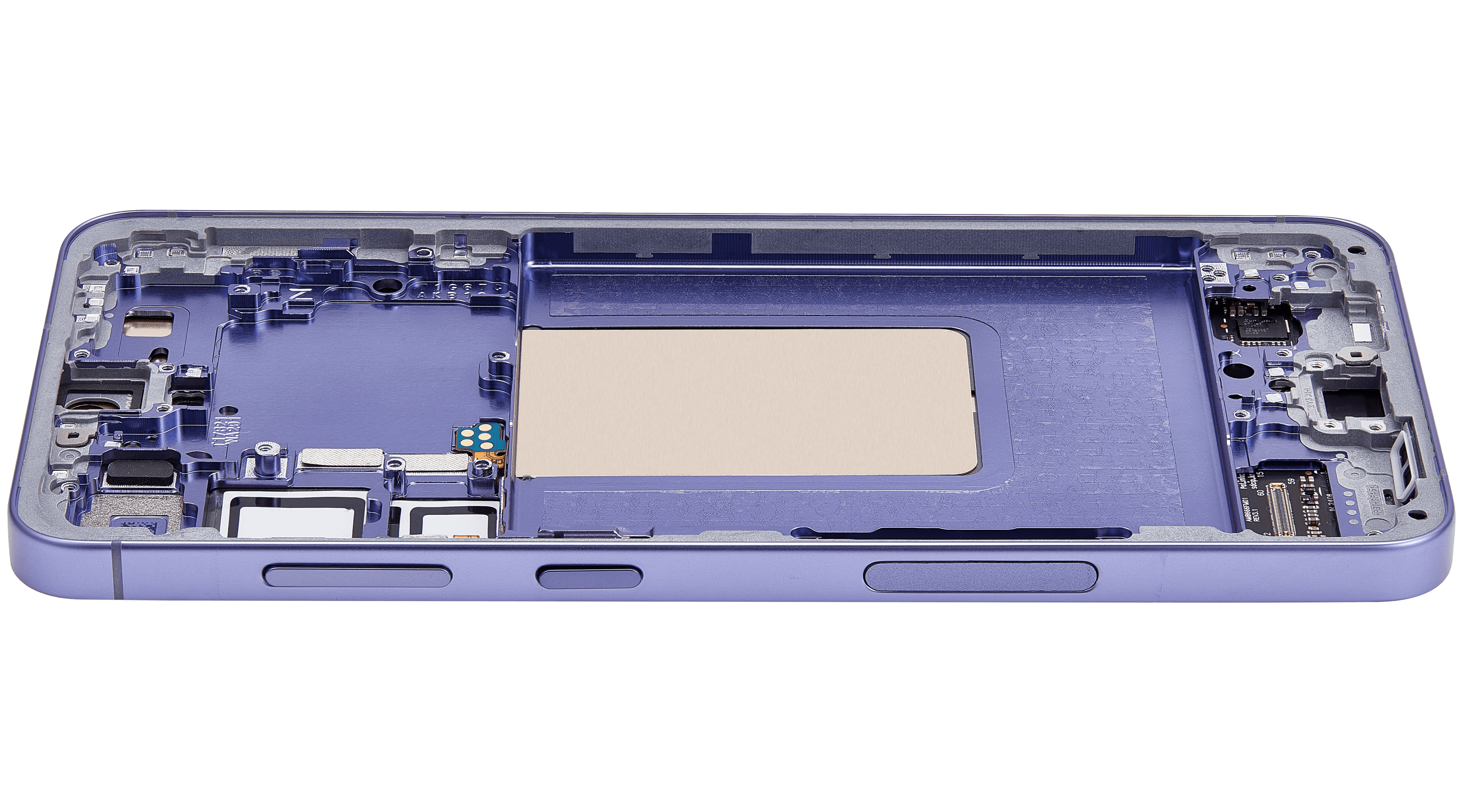 OLED-Display mit Rahmen für Samsung Galaxy S24 Plus 5G (US & Internationale Version) (gebrauchter OEM-Ausbau, Qualität B/C) (Cobalt Violet)