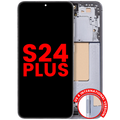 OLED Display with Frame Compatible for Samsung Galaxy S24 Plus 5G (US & International Version) (Aftermarket Plus) (Sapphire Blue)