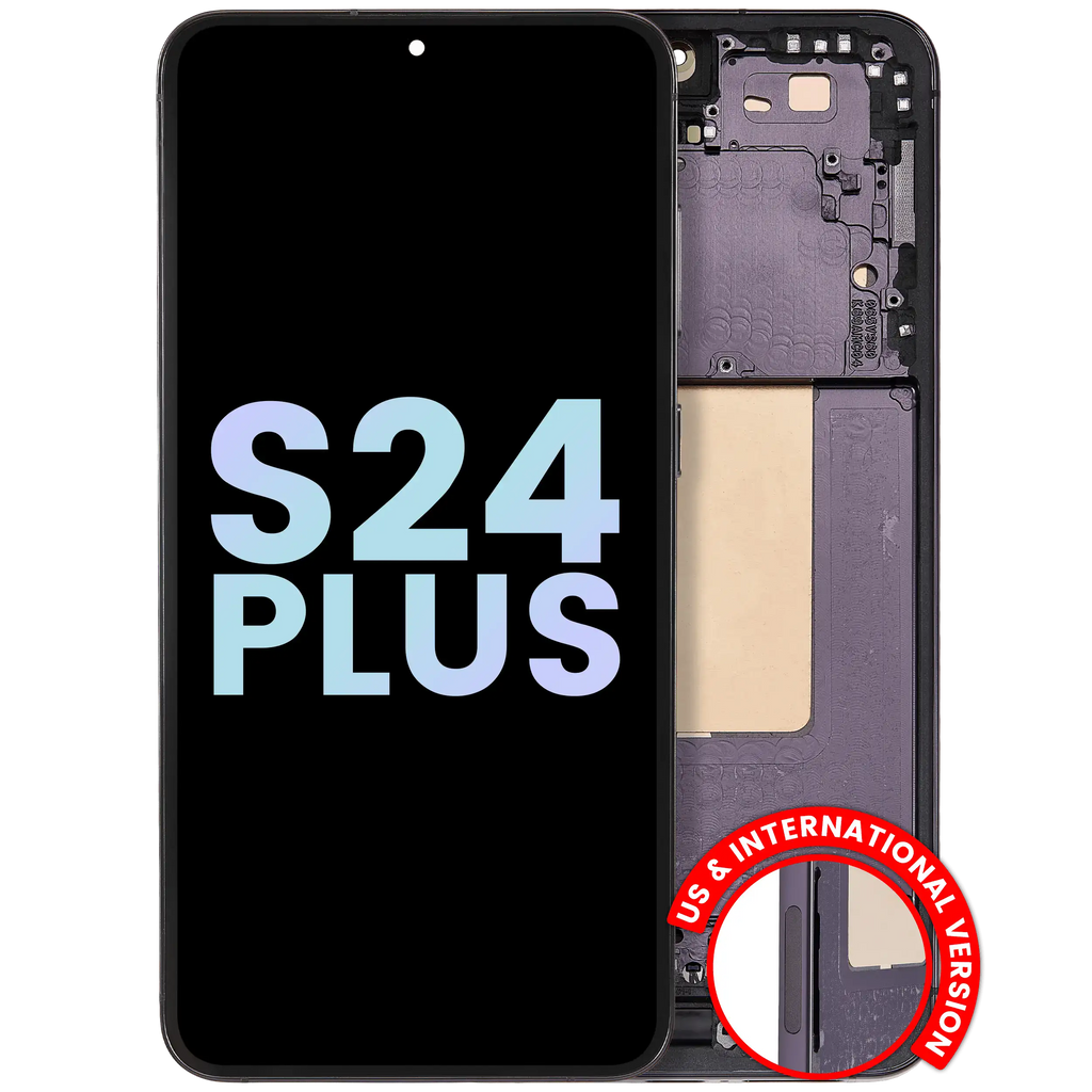 OLED-Display m. Rahmen Samsung Galaxy S24 Plus Onyx Black Service Pack