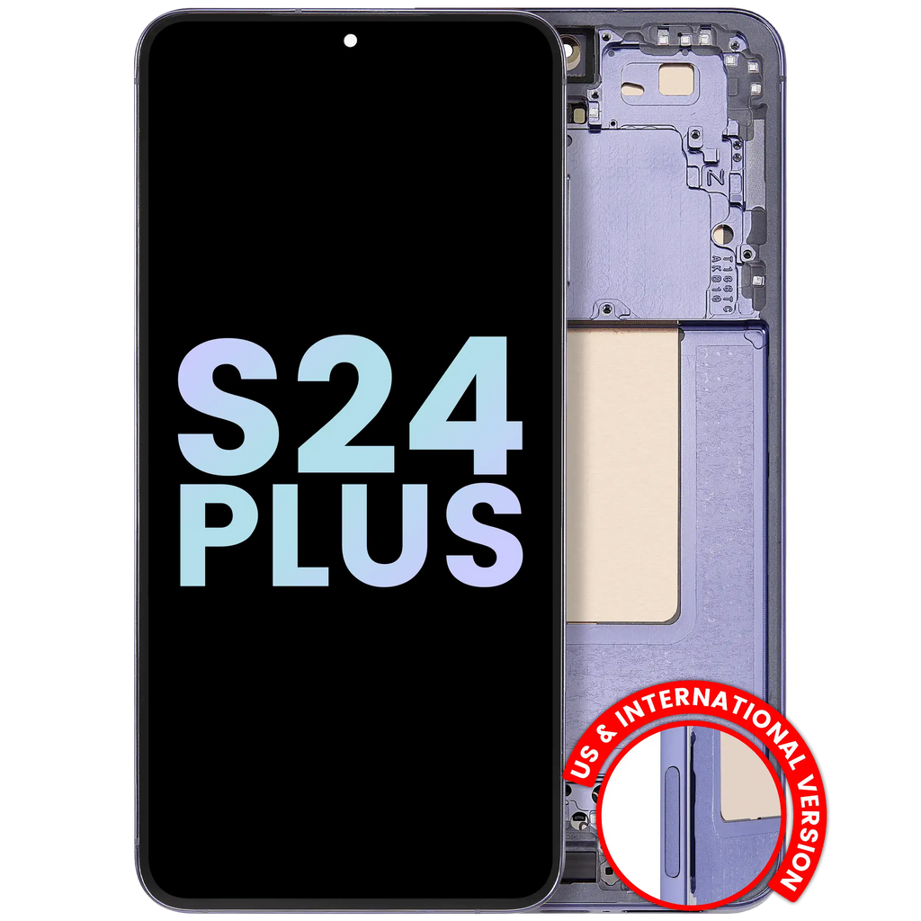 OLED Assembly with Frame for Samsung Galaxy S24 Plus 5G (US & International Version) (Service Pack) (Cobalt Violet)