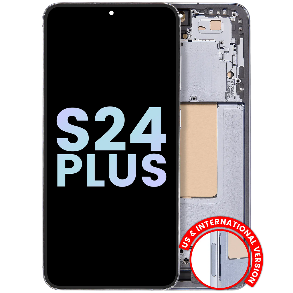 OLED-Display mit Rahmen für Samsung Galaxy S24 Plus Service Pack Sapphire Blue