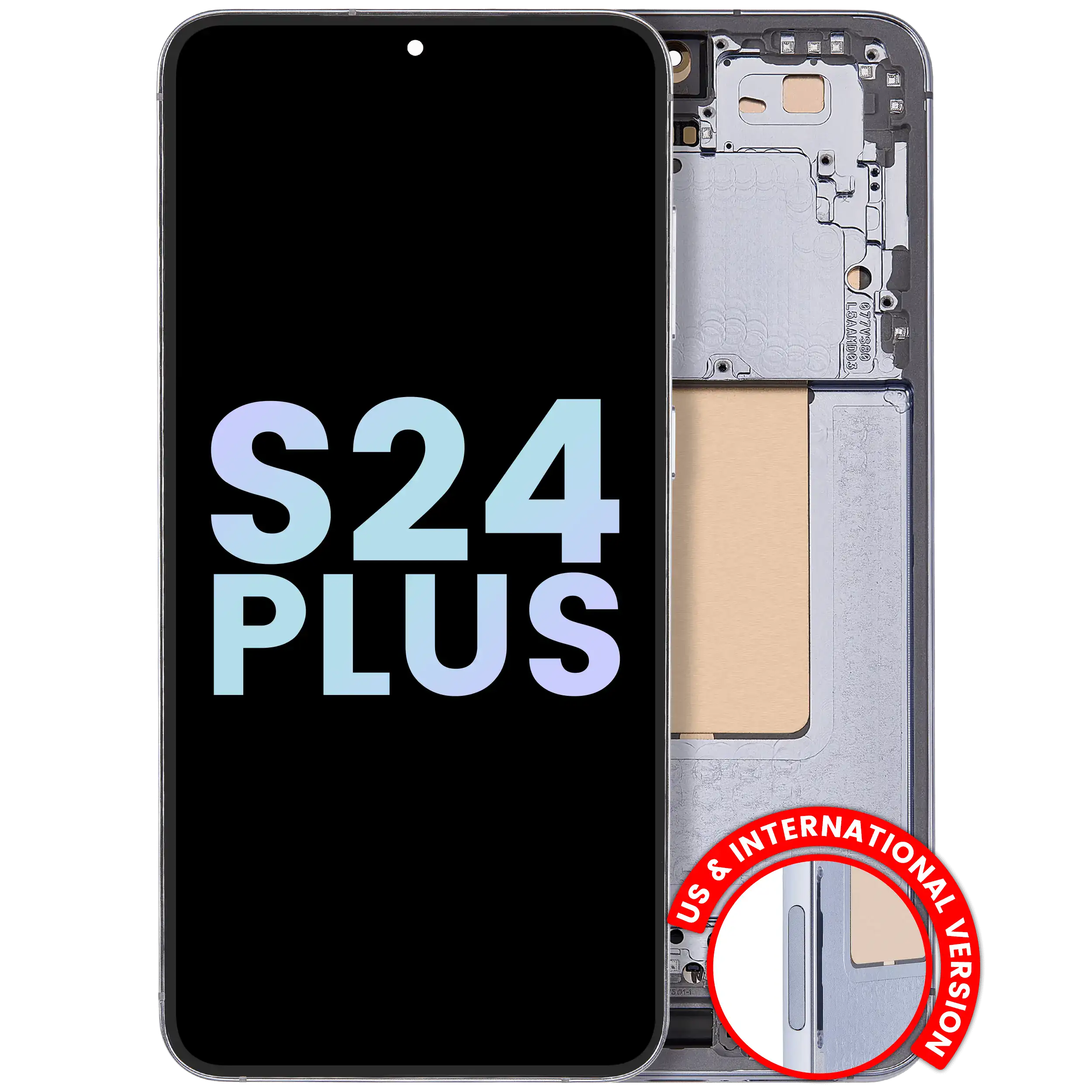 OLED-Display mit Rahmen für Samsung Galaxy S24 Plus Service Pack Sapphire Blue