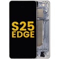 OLED-Display mit Rahmen Samsung Galaxy S25 Edge (Refurbished) (Titanium Silber)