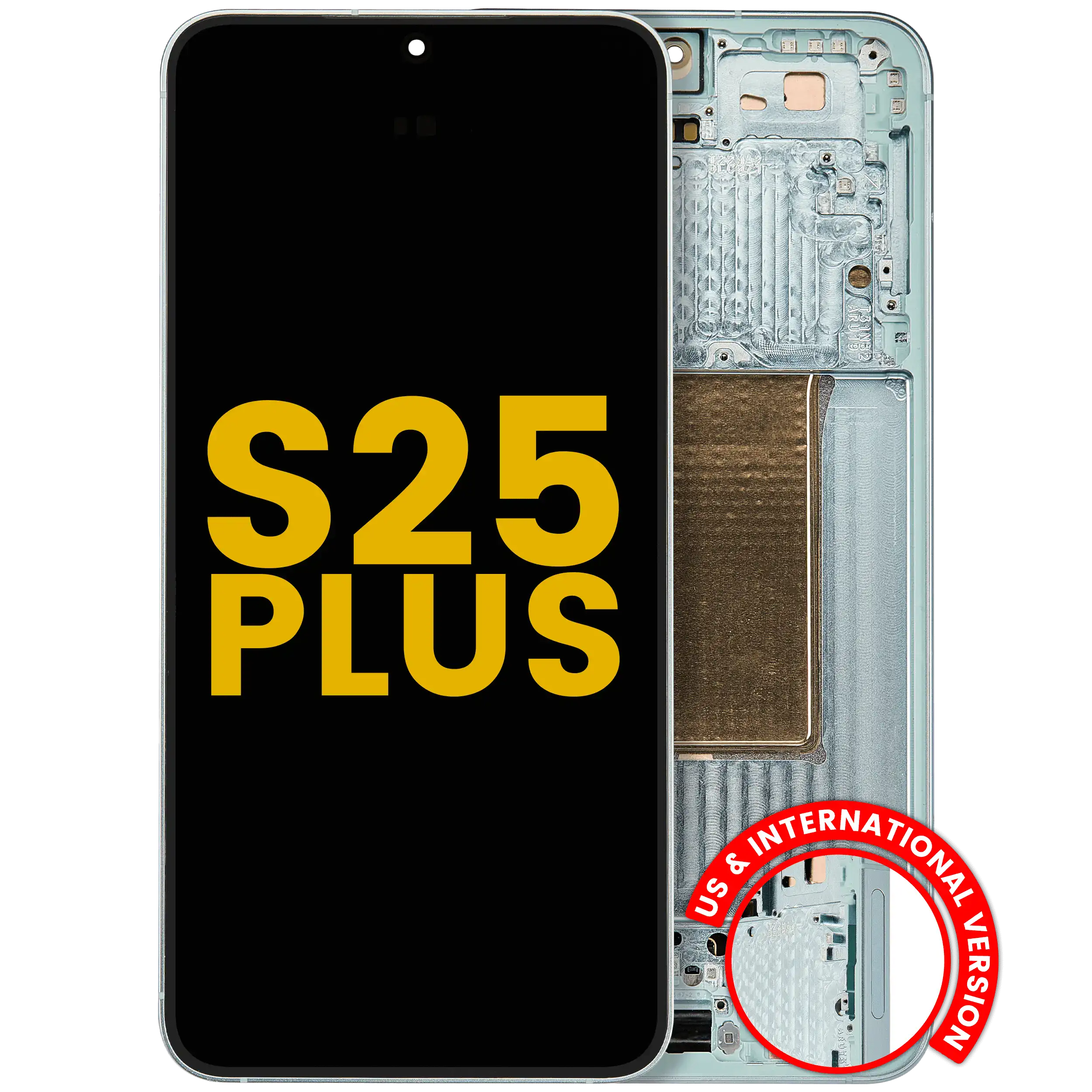 OLED Display with Frame for Samsung Galaxy S25 Plus 5G (US & International Version) (Refurbished) (Mint)