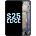 OLED Display with Frame for Samsung Galaxy S25 Edge (Service Pack) Titanium Jet Black